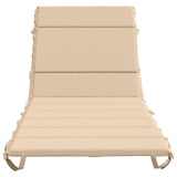 Sunlounger Cushion GEMERT 100% Polyester Cream 200 x 70 x 3 cm 948540