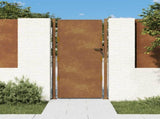 Garden Gate 100x175 cm Corten Steel 153206