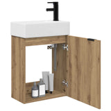 Bathroom Vanity Unit with Tap Artisan Oak 45.5 x 22.5 x 84 cm 889440
