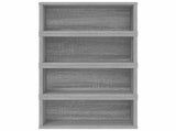 CD Storage Rack 4 pcs Grey Sonoma 40 x 17 x 17 cm 8012723