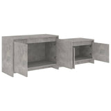TV Cabinet Concrete Grey 146.5x35x50 cm Engineered Wood 809813