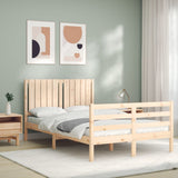 Bed Frame without Mattress 120x200 cm Solid Wood 3194761