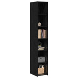 Highboard Black Oak 30 x 41 x 185 cm Engineered Wood 8010945