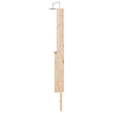 Outdoor Shower 246 cm Solid Pine Wood and Stainless Steel 886352