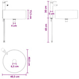 Bathroom Furniture Set 2 pcs Smoked Oak Engineered Wood 3404012