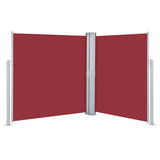Retractable Side Awning Red 160x600 cm 48465