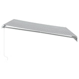 Manual Retractable Awning Anthracite&White 400x350 cm 3215792