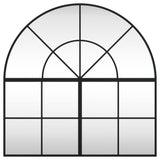 Wall Mirror Black 80x80 cm Arch Iron 3200631