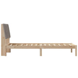 Bed Frame with Headboard Brown 80 x 200 cm Solid Pine Wood 878922