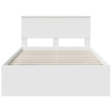 Bed Frame with Headboard White 120 x 200 cm Engineered wood 3407904