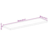 Table Top 120x30x2.5 cm Rectangular Solid Wood Mango 371570