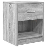 Bedside Cabinets 2 pcs with Drawer Grey Sonoma 40x34x50 cm 858778