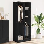 Wardrobe Black 80x50x200 cm Engineered Wood 3307757