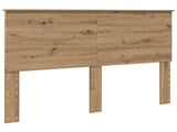 Bed Frame Artisian Oak 140 x 190 cm Solid Pine Wood 3411018