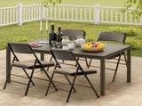 2pcs Black Patterned Padded Folding Chairs, Conference Event Chairs with Soft Seat , 20404323