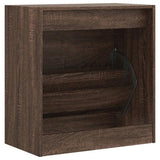 Shoe Cabinet Brown Oak 60x34x63.5 cm Engineered Wood 839944