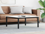 Coffee Table White 80 x 80 x 45 cm Solid Pine Wood 892768