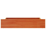 Bed Drawers 4 pcs Wax Brown Solid Wood Pine 847166