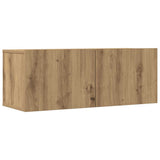 7 Piece TV Cabinet Set Wall-mounted Artisan Oak Engineered Wood 3329214