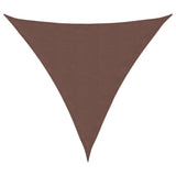Sunshade Sail Oxford Fabric Triangular 5x5x5 m Brown 135840