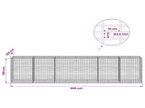 Gabion with 3.5 mm Wire and 5x10 cm Mesh 600x100x150 cm 3462942
