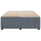 Bed Frame without Mattress Dark Grey 140x190 cm Velvet 3285007