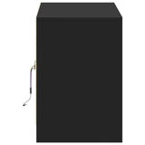 TV Cabinet with LED Black 100x34x50 cm Engineered Wood 852188