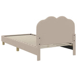 Children's Bed Frame with Headboard Light Grey 90 x 200 cm 42010978