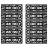 Stair Treads 10 pcs 25x75 cm Rubber 155629