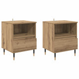 Bedside Cabinet with Drawer 2 pcs Artisan Oak 40 x 35 x 50 cm 882652