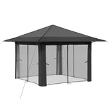 Gazebo with 4 Sidewalls 3.3 x 3.3 m Light Grey and Anthracite 42036814