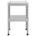 BBQ Oven Smoker with Table Galvanised Steel 3187618