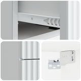 Wall-Mounted Bedside Cabinet 2 pcs White 33 x 34.5 x 40 cm 898466