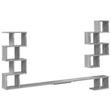 Wall-Mounted TV Shelf Grey Sonoma 160 x 15 x 94 cm 8012313