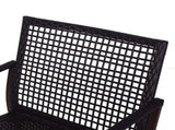 Rattan Bistro Set, 3 Pieces Wicker Garden Furniture Set with Rocking Chairs and Round Glass Top T3398P323999
