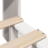 Bookcase Bed without Mattress White 90x200 cm Solid Wood 3323900