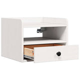 Bedside Table 2 pcs White 38 x 36 x 29.5 cm Solid pine wood 873514