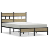 Bed Frame without Mattress Sonoma Oak 120x190 cm Small Double Engineered Wood 4017251
