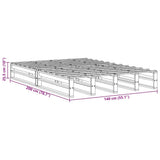 Bed Frame without Mattress Wax Brown 140x200 cm Solid Wood Pine 850844