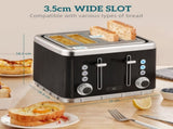 Electric Stainless Steel Kettle and Toaster Set, 3000W 1.7L UK Strix Thermostat Fast Boil Kettle w/ T3398P378839