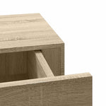 Wall-mounted Drawer Shelves 2 pcs Oak 40x23.5x10cm MDF 330248