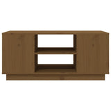 Coffee Table Honey Brown 90x49x40.5 cm Solid Wood Pine 814402