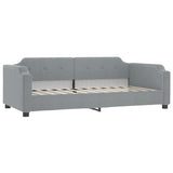 Daybed with Mattress Light Grey 90x190 cm Fabric 3197703