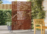 Privacy Screen Grey 100 x 50 x 180 cm Weathering Steel 868562