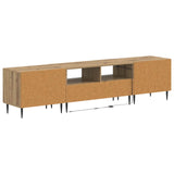 3 Piece LED TV Cabinet Artisan Oak Engineered Wood 3416690