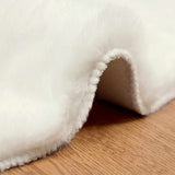 Anti-Slip Faux Rabbit Fur Rug OLITE Cream 160 cm Polyester 42021670