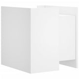 Bedside Cabinet White 45x50x50 cm Engineered Wood 848276