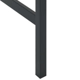Bar Table Black 100x100x110 cm Powder-coated Steel 4009269