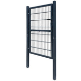 2D Fence Gate Anthracite Grey 100x160 cm 141744