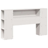 Bookcase Bed without Mattress White 160x200 cm Solid Wood Pine 3321662